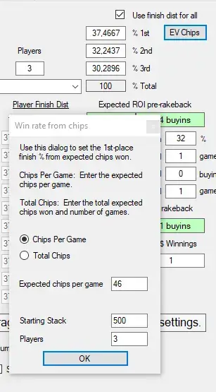 Selección del Chip EV (CEV) en Swong Sim