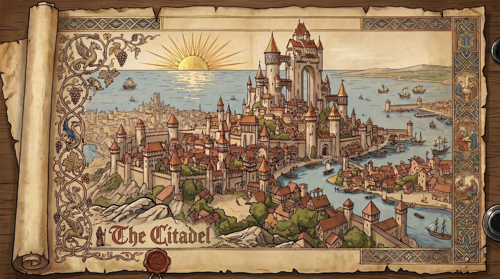 Vue de la cité libre de La Citadelle