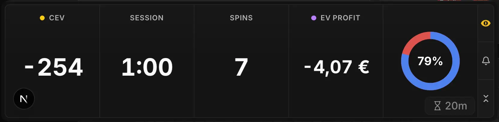 Captura de pantalla del Copilot con los ajustes por defecto