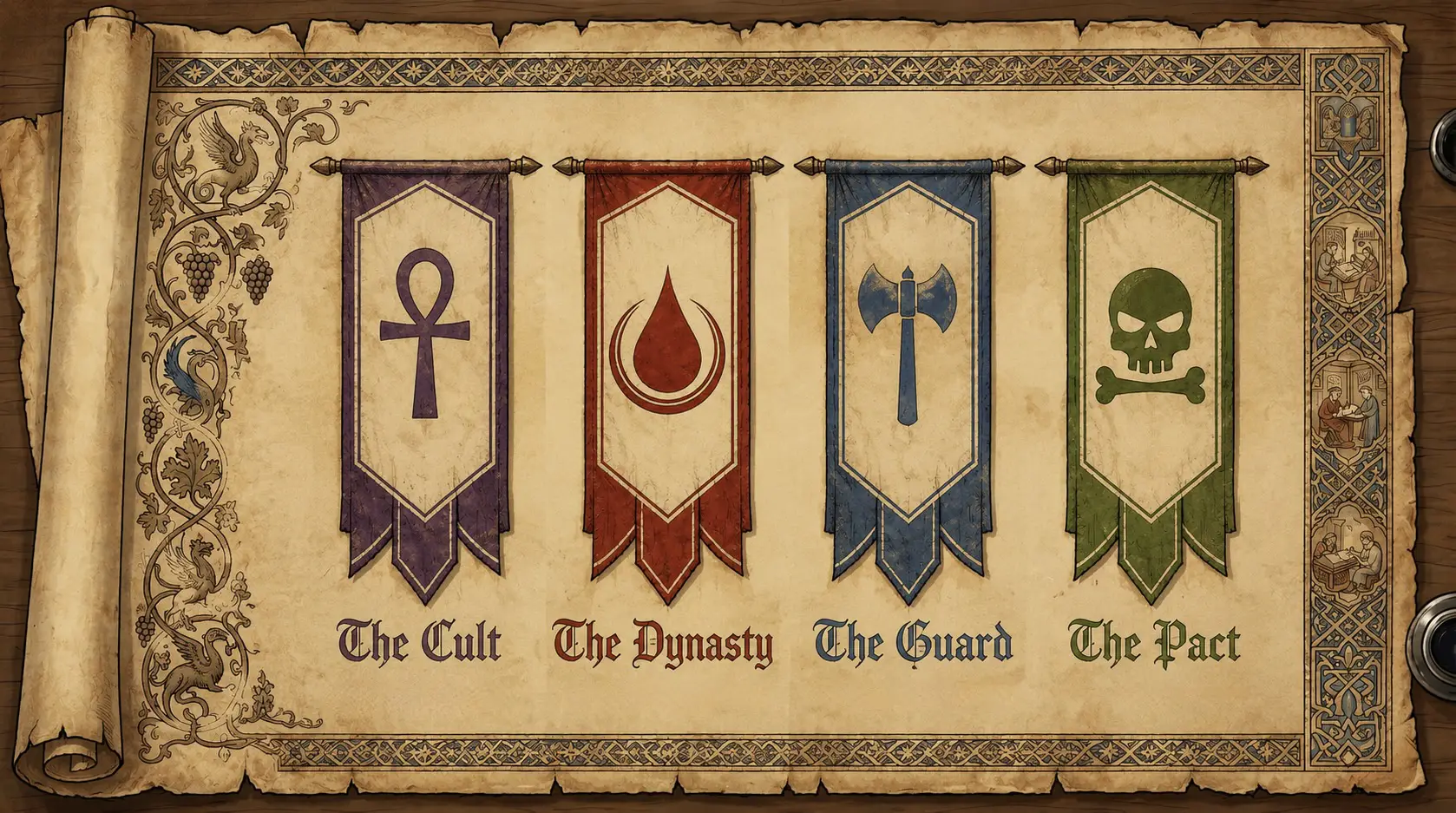 The four great Factions of the Known World